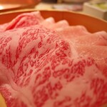 しゃぶしゃぶ 山笑ふ - サシが綺麗です