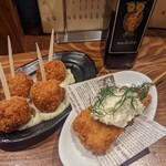 non dà clair - 左海老マヨ　右フィッシュフライ　あつあつでよき