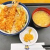 Tendon Tenya - 天丼（海老・イカ・キス・かぼちゃ・いんげん）＆味噌汁
                お◯んこ付き560円