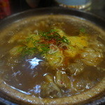 なか栄 - 牛すじにこみ　熱々！