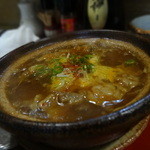 なか栄 - 牛すじ煮込み　熱々です