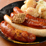 Assortment of 4 kinds of sausages