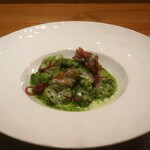 フィエルテ - 鹿児島県産 そら豆/富山県産 蛍烏賊/三陸産 帆立