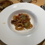 イタリア料理とお菓子のお店 マッキア - 天豆とホタルイカのピチ