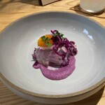 イタリア料理とお菓子のお店 マッキア - 鯛と紫キャベツせとか