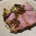 イタリア料理とお菓子のお店 マッキア - 沖縄の豚とレンズ豆