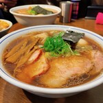 Raxamensugimoto - 【醤油特製らぁ麺】(¥1800)+【名古屋コーチン玉子かけご飯】(¥350)