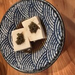 四季素材 お々岡 - 花山椒のせ　豆腐の