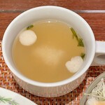 Grill maruyoshi - カップスープ(味噌汁)