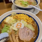 8番らーめん - 塩ラーメン・味噌コーンバター