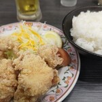 Gyouza No Oushou - 鶏の唐揚￥638 ライス(大)￥242