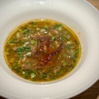 マンサルヴァ - 一気に郷土料理なカルドソ。
                      それでも、蛍烏賊とスパイスを巧みに配して、ただのカルドソでは終わらせません(^^)