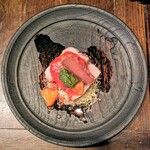 島田料理店 - 生カジキにマグロのからすみ