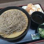 小木曽製粉所 - ざる蕎麦と山賊焼きセット