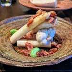 島田料理店 - 今使ってる地元の緑のほうが絶対美味しいと思うよ