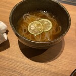 すすきの焼肉きらく - 本日のお凌ぎ　かぼすのせ冷麺