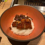 すすきの焼肉きらく - 〆のお食事　うなぎと牛の時雨煮