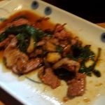 山羊料理さかえ - 山羊いため　\1500