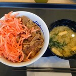 松屋 - 令和6年4月 営業時間(5:00〜翌2:00)
            牛めし並(みそ汁付) 税込400円