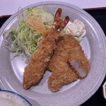 とんかつと和食の店 長八 - エビフライ ヒレカツ