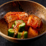 Assortment of 3 types of kimchi