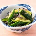 Salted sesame pounded cucumber