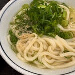 うどん 一福 - 青ネギ  おろし生姜  すりゴマを入れて