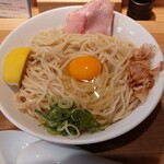 中華そば 雷杏 - TKM(たまごかけ麺)の大盛(^o^)v
