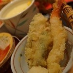 北海道料理 ユック - 天ぷら、茶碗蒸し