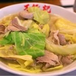 万豚記 - 豚キャベツ麺 ￥７８０