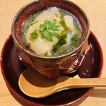 鮨 一二郎 - 蛤の茶碗蒸し  若芽あんかけ