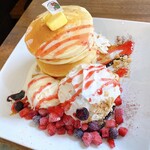 ライオン ダンス - パンケーキタワー 4段