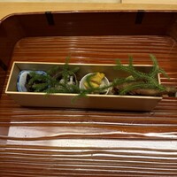 懐石 円相 - 八寸　今回も小箱に詰められた品々