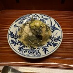 懐石 円相 - 蒸し物　飯蒸し　黒鮑