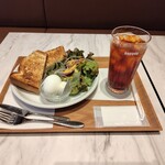 ドトールキッチン - トーストモーニング(アイスティー)