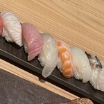 寿し炉端 喜多郎寿し - おまかせ握り8貫