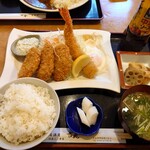 Kicchou - ヒレカツとエビフライ定食　900円