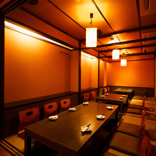 造りにこだわった個室空間でおもてなし。