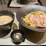 鶏soba 座銀 - 鶏つけsoba麺大盛