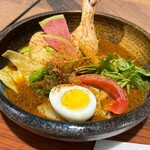 Kare Shokudou Kokoro - 鶏と野菜のスープカレー1,190円