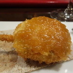 創作串揚 つだ - 9.蕗の薹、蜂蜜味噌ソース