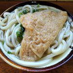 手打うどん 松岡 - かけ+お揚げ