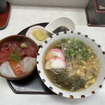 此花食堂 - ミニ海鮮丼セット（そば）