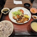 Ootoya - もろみチキンの炭火焼きとしそひじきご飯定食　¥980-