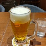 銀座ライオン - サッポロビール黒ラベル中ジョッキ