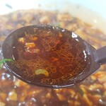 ことぶき食堂 - 麻婆麺のスープ