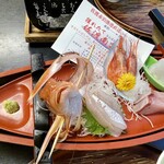 カニの宿 きんぱち - 料理写真:お造り（どれも新鮮！）