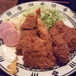 たかぎ - ミックスフライ定食（ライス大）