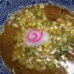 舎鈴 - 2014/2/11　つけ汁の中には・・・