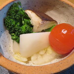 Dashi To Kome Muku Arashiyama - 季節野菜の出汁蒸し